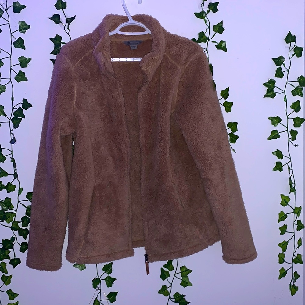 Fluffy Tan Teddy Jacket